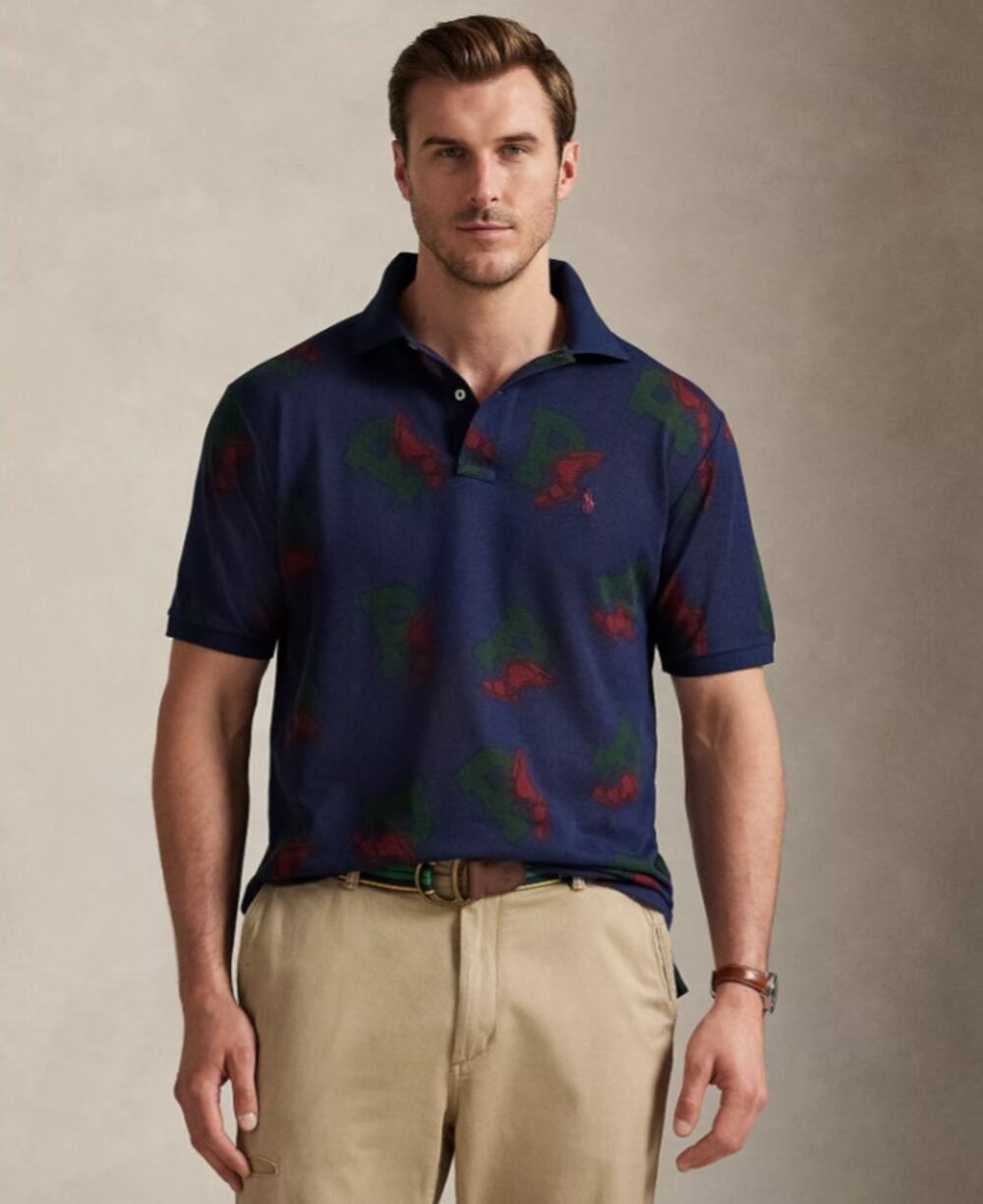 Polo Ralph Lauren Men's Medium Blue P-Wing Mesh Short Sleeve Polo Shirt Q6-30